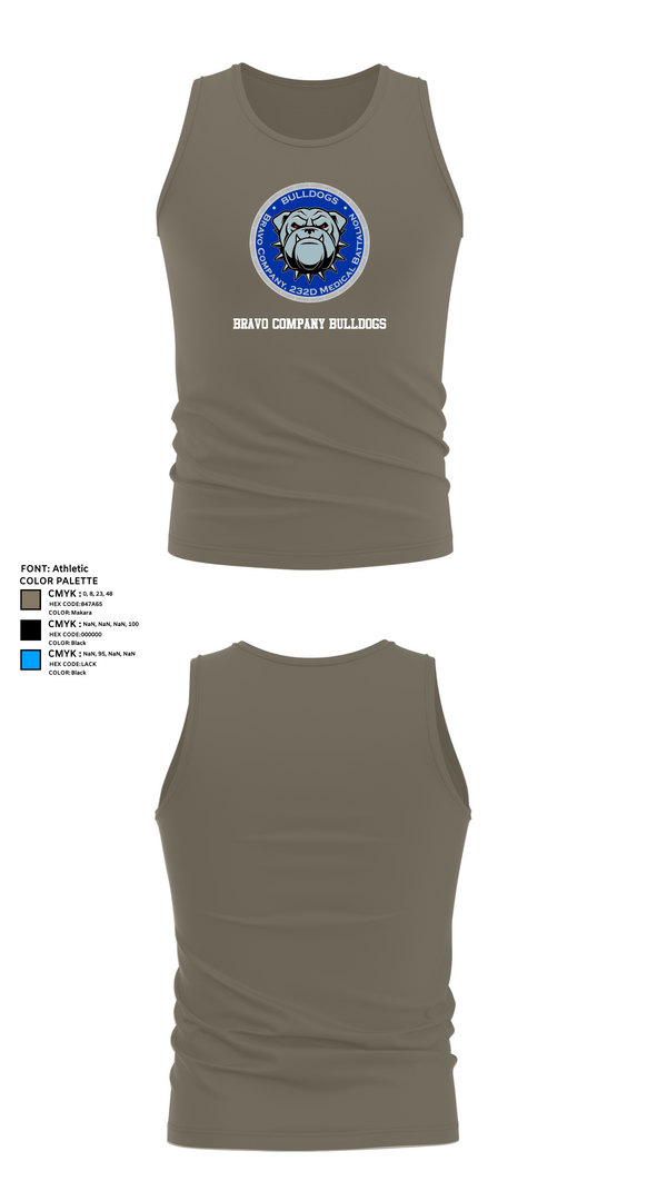 Tank Top, Bravo Company Bulldogs, , Teamtime, Team time, sublimation, custom sports apparel, team uniforms, spirit wear, spiritwear, sports uniforms, custom shirts, team store, custom team store, fundraiser sports, apparel fundraiser