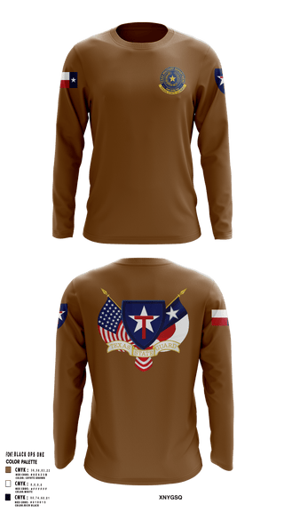 Long Sleeve Performance Shirt, 2BN, 3BDE TXSG, , Teamtime, Team time, sublimation, custom sports apparel, team uniforms, spirit wear, spiritwear, sports uniforms, custom shirts, team store, custom team store, fundraiser sports, apparel fundraiser