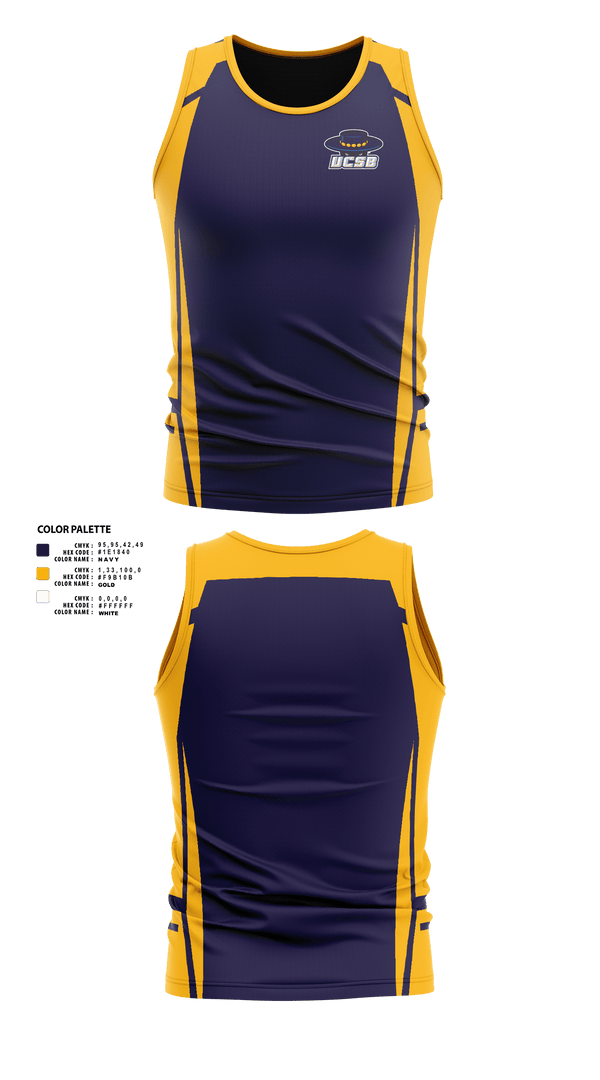 Mens Track Singlet, University of California Santa Barbara Track & Field, Track & Field, Teamtime, Team time, sublimation, custom sports apparel, team uniforms, spirit wear, spiritwear, sports uniforms, custom shirts, team store, custom team store, fundraiser sports, apparel fundraiser