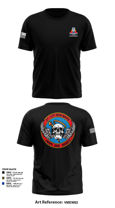 A Co, 2-13th Aviation Regiment 86069312 Short Sleeve Performance Shirt - 13