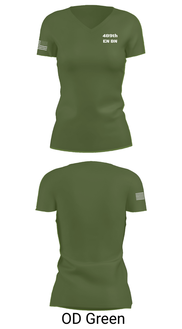 Womens Short Sleeve Vneck Shirt, 489th EN BN, , Teamtime, Team time, sublimation, custom sports apparel, team uniforms, spirit wear, spiritwear, sports uniforms, custom shirts, team store, custom team store, fundraiser sports, apparel fundraiser