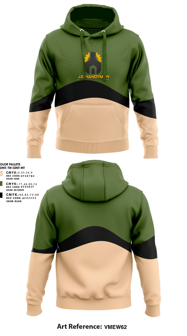 Hoodie, J.E. Handyman, LLC, , Teamtime, Team time, sublimation, custom sports apparel, team uniforms, spirit wear, spiritwear, sports uniforms, custom shirts, team store, custom team store, fundraiser sports, apparel fundraiser