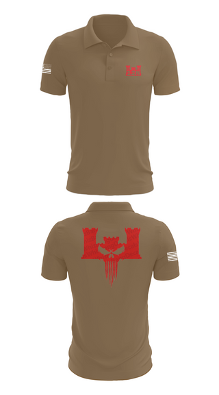 Short Sleeve Performance Polo, A co 578th BEB, , Teamtime, Team time, sublimation, custom sports apparel, team uniforms, spirit wear, spiritwear, sports uniforms, custom shirts, team store, custom team store, fundraiser sports, apparel fundraiser