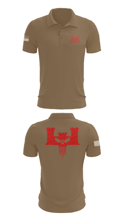 A co 578th BEB 4198260 Short Sleeve Performance Polo - 7