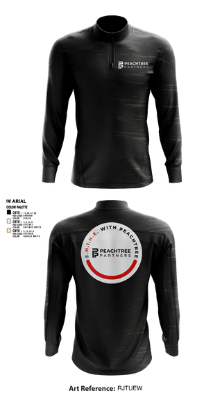 Quarter Zip Jacket, Peachtree Partners, , Teamtime, Team time, sublimation, custom sports apparel, team uniforms, spirit wear, spiritwear, sports uniforms, custom shirts, team store, custom team store, fundraiser sports, apparel fundraiser