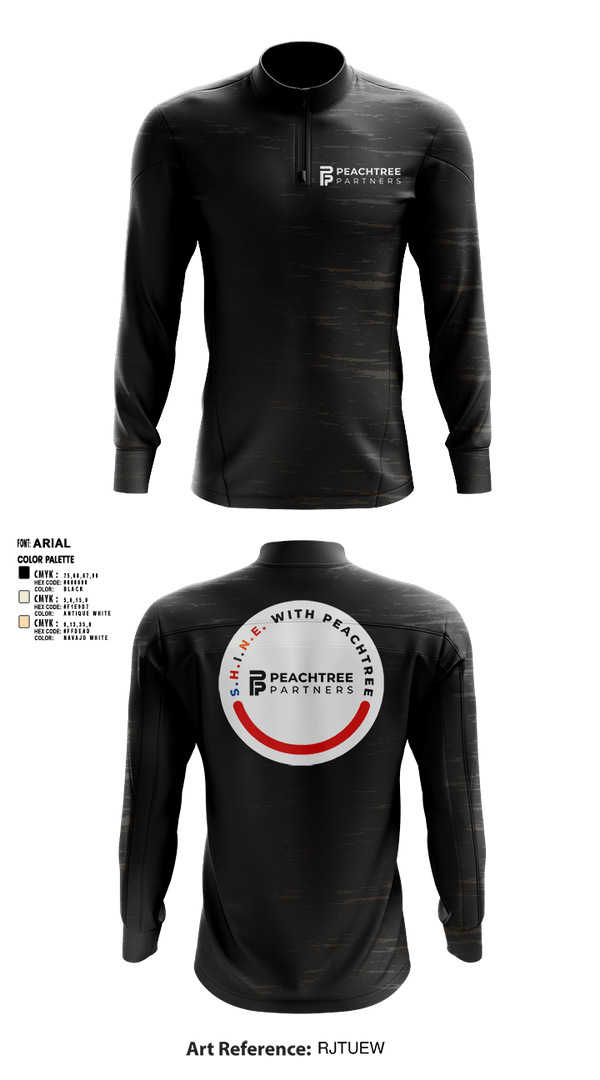 Quarter Zip Jacket, Peachtree Partners, , Teamtime, Team time, sublimation, custom sports apparel, team uniforms, spirit wear, spiritwear, sports uniforms, custom shirts, team store, custom team store, fundraiser sports, apparel fundraiser
