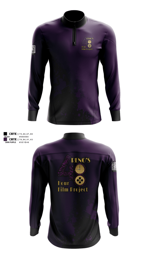 Quarter Zip Jacket, 48 Hour Film Project, , Teamtime, Team time, sublimation, custom sports apparel, team uniforms, spirit wear, spiritwear, sports uniforms, custom shirts, team store, custom team store, fundraiser sports, apparel fundraiser