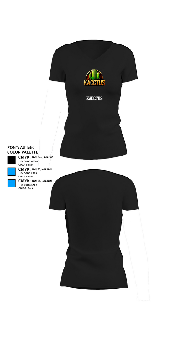 Womens Short Sleeve Vneck Shirt, Kacctus, E-Sports, Teamtime, Team time, sublimation, custom sports apparel, team uniforms, spirit wear, spiritwear, sports uniforms, custom shirts, team store, custom team store, fundraiser sports, apparel fundraiser