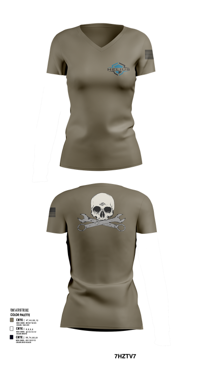 Helius Women's Short Sleeve V-neck Shirt - 11