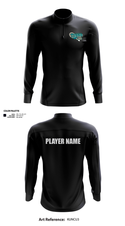 Bonney Lake Panthers Tennis 67829590 Quarter Zip Jacket - 3