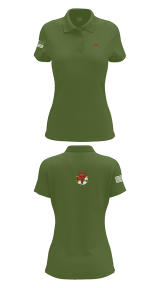Womens Short Sleeve Performance Polo, 1/113 CAV B-Troop, Army, Teamtime, Team time, sublimation, custom sports apparel, team uniforms, spirit wear, spiritwear, sports uniforms, custom shirts, team store, custom team store, fundraiser sports, apparel fundraiser