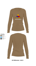 261st BSC CAVEMAN PLT 28746409 Women's Long Sleeve V-neck Shirt - 2