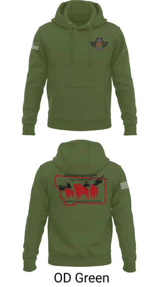 Hoodie, E co. 1-189th, , Teamtime, Team time, sublimation, custom sports apparel, team uniforms, spirit wear, spiritwear, sports uniforms, custom shirts, team store, custom team store, fundraiser sports, apparel fundraiser