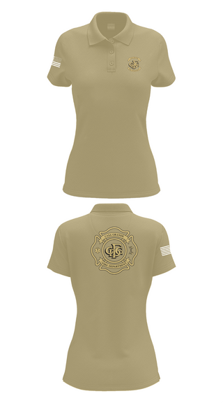 Womens Short Sleeve Performance Polo, Casa Grande Fire Department, , Teamtime, Team time, sublimation, custom sports apparel, team uniforms, spirit wear, spiritwear, sports uniforms, custom shirts, team store, custom team store, fundraiser sports, apparel fundraiser