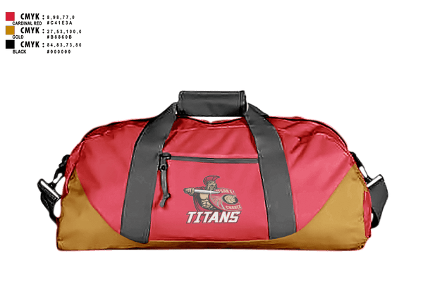 Duffle Bag, Cesar Chavez Titans Tennis, Tennis, Teamtime, Team time, sublimation, custom sports apparel, team uniforms, spirit wear, spiritwear, sports uniforms, custom shirts, team store, custom team store, fundraiser sports, apparel fundraiser