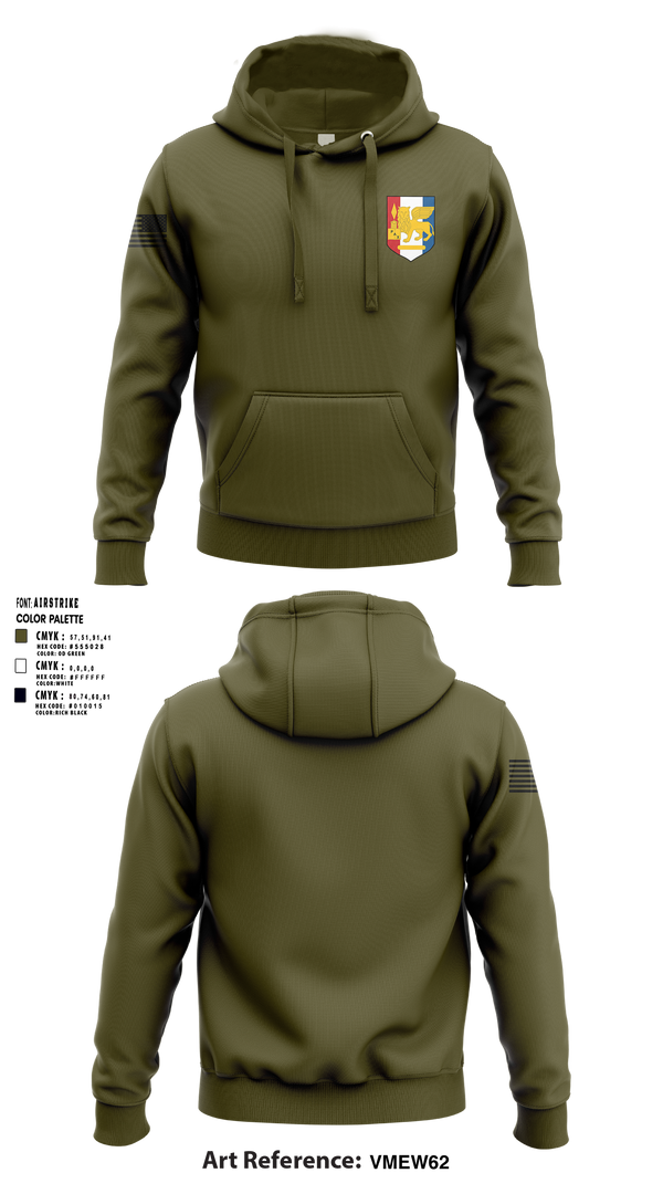 Hoodie, 88th Artillery Detachment, , Teamtime, Team time, sublimation, custom sports apparel, team uniforms, spirit wear, spiritwear, sports uniforms, custom shirts, team store, custom team store, fundraiser sports, apparel fundraiser