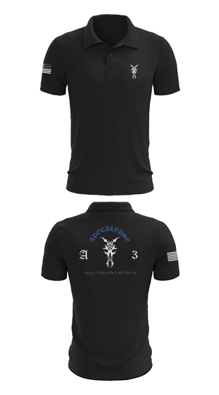 Short Sleeve Performance Polo, Apocalypse Platoon, , Teamtime, Team time, sublimation, custom sports apparel, team uniforms, spirit wear, spiritwear, sports uniforms, custom shirts, team store, custom team store, fundraiser sports, apparel fundraiser