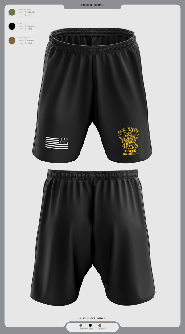 Athletic Shorts With Pockets, Aircrew Rescue Swimmer, , Teamtime, Team time, sublimation, custom sports apparel, team uniforms, spirit wear, spiritwear, sports uniforms, custom shirts, team store, custom team store, fundraiser sports, apparel fundraiser