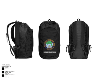 Gear Bag, Outside Electrical, , Teamtime, Team time, sublimation, custom sports apparel, team uniforms, spirit wear, spiritwear, sports uniforms, custom shirts, team store, custom team store, fundraiser sports, apparel fundraiser