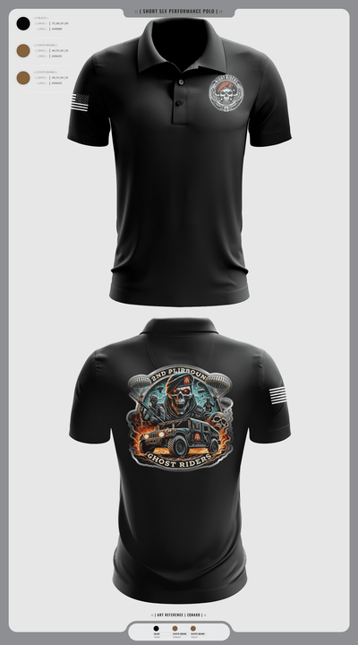 Ghost Riders 85736262 Short Sleeve Performance Polo - 1
