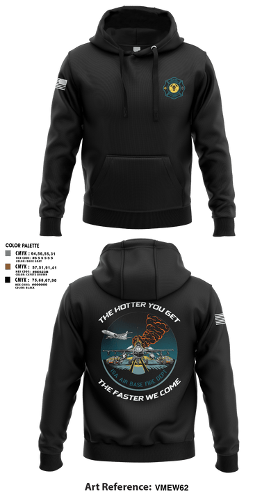 ISA Air base Fire Dept. 19172110 Hoodie - 66