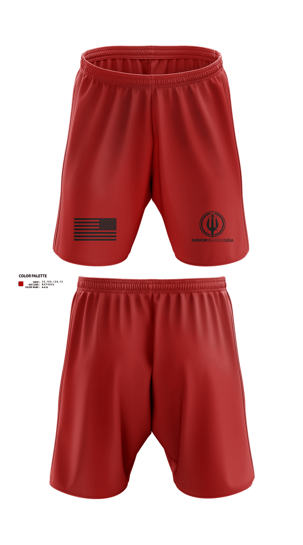 Athletic Shorts With Pockets, Junior Guards USA, Swimming, Teamtime, Team time, sublimation, custom sports apparel, team uniforms, spirit wear, spiritwear, sports uniforms, custom shirts, team store, custom team store, fundraiser sports, apparel fundraiser