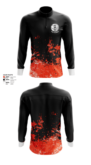 Quarter Zip Jacket, NW FLAMES, Men's Basketball, Teamtime, Team time, sublimation, custom sports apparel, team uniforms, spirit wear, spiritwear, sports uniforms, custom shirts, team store, custom team store, fundraiser sports, apparel fundraiser