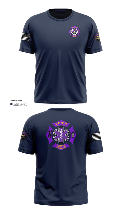 Piper High School Public Services Academy 74445509 Short Sleeve Performance Shirt - 1