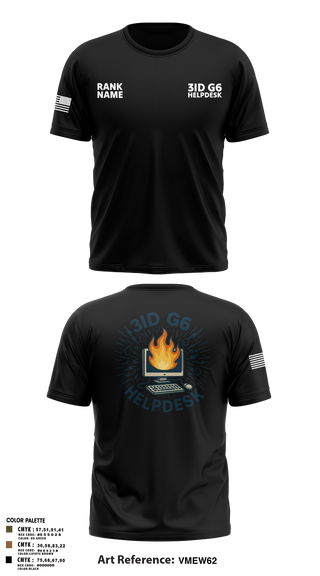 Old School Cotton Feel Shirt, 3ID G6 Helpdesk, , Teamtime, Team time, sublimation, custom sports apparel, team uniforms, spirit wear, spiritwear, sports uniforms, custom shirts, team store, custom team store, fundraiser sports, apparel fundraiser