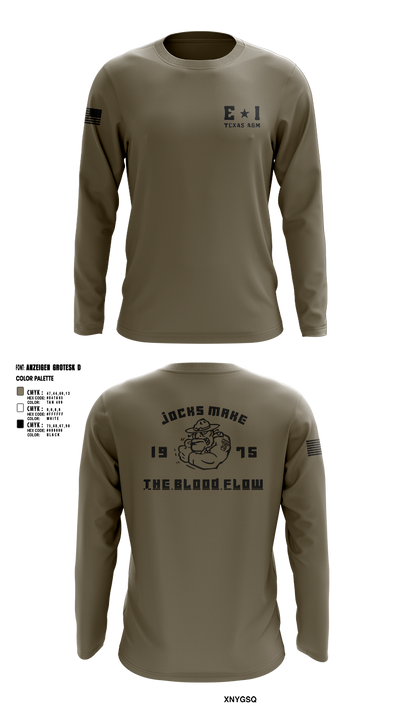 E-1 Jocks D1 Long Sleeve Performance Shirt 1