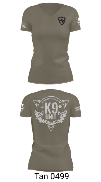 Guardians of the Night 82205307 Women's Short Sleeve V-neck Shirt - 68