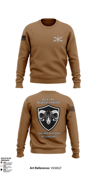Crew Neck Sweatshirt, ECT-06, B Co., 11th Cyber Battalion, , Teamtime, Team time, sublimation, custom sports apparel, team uniforms, spirit wear, spiritwear, sports uniforms, custom shirts, team store, custom team store, fundraiser sports, apparel fundraiser