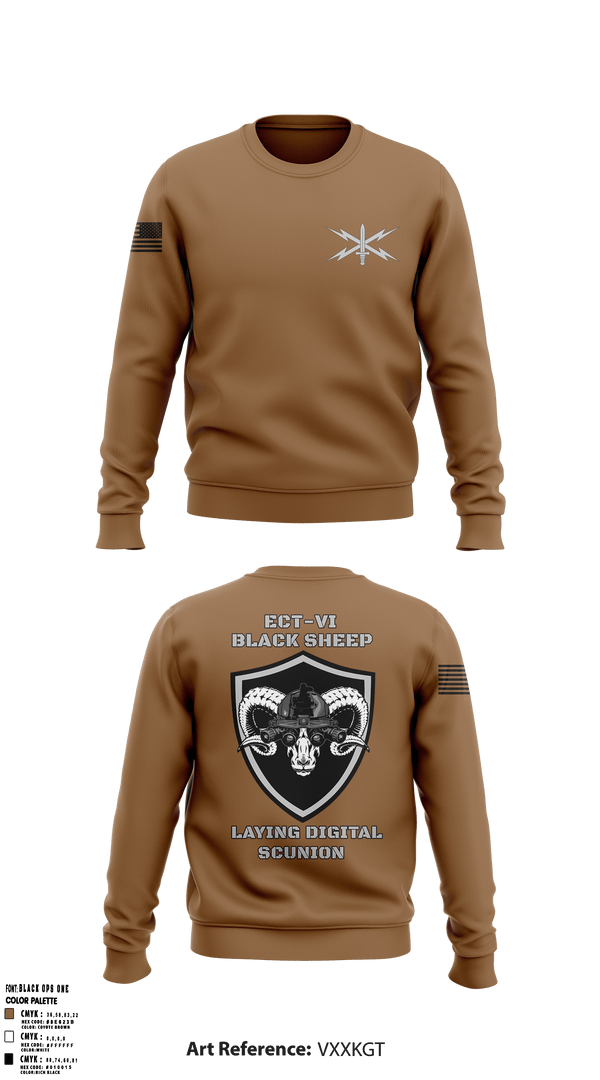 Crew Neck Sweatshirt, ECT-06, B Co., 11th Cyber Battalion, , Teamtime, Team time, sublimation, custom sports apparel, team uniforms, spirit wear, spiritwear, sports uniforms, custom shirts, team store, custom team store, fundraiser sports, apparel fundraiser