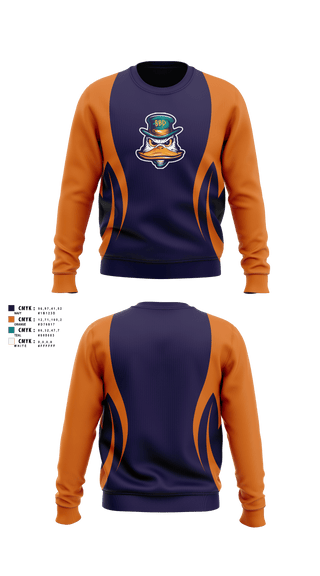 Crew Neck Sweatshirt, Diamond Ducks, Baseball, Teamtime, Team time, sublimation, custom sports apparel, team uniforms, spirit wear, spiritwear, sports uniforms, custom shirts, team store, custom team store, fundraiser sports, apparel fundraiser