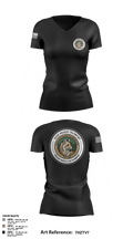 Maine Wildlife Transport 65150699 Women's Short Sleeve V-neck Shirt - 6