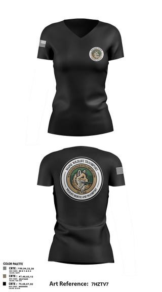 Womens Short Sleeve Vneck Shirt, Maine Wildlife Transport, , Teamtime, Team time, sublimation, custom sports apparel, team uniforms, spirit wear, spiritwear, sports uniforms, custom shirts, team store, custom team store, fundraiser sports, apparel fundraiser