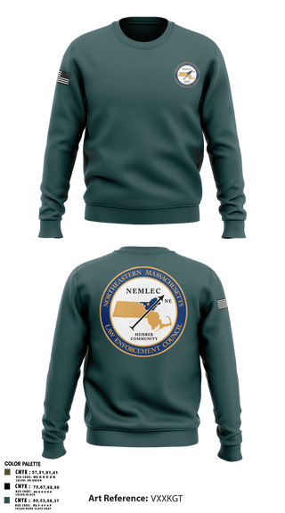 Crew Neck Sweatshirt, NEMLEC, , Teamtime, Team time, sublimation, custom sports apparel, team uniforms, spirit wear, spiritwear, sports uniforms, custom shirts, team store, custom team store, fundraiser sports, apparel fundraiser