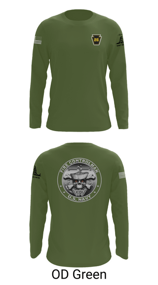Long Sleeve Performance Shirt, Fire Controlman, Navy, Teamtime, Team time, sublimation, custom sports apparel, team uniforms, spirit wear, spiritwear, sports uniforms, custom shirts, team store, custom team store, fundraiser sports, apparel fundraiser