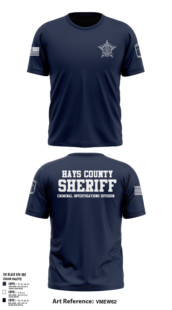 Old School Cotton Feel Shirt, Hays County Sheriff's Office - CID, , Teamtime, Team time, sublimation, custom sports apparel, team uniforms, spirit wear, spiritwear, sports uniforms, custom shirts, team store, custom team store, fundraiser sports, apparel fundraiser