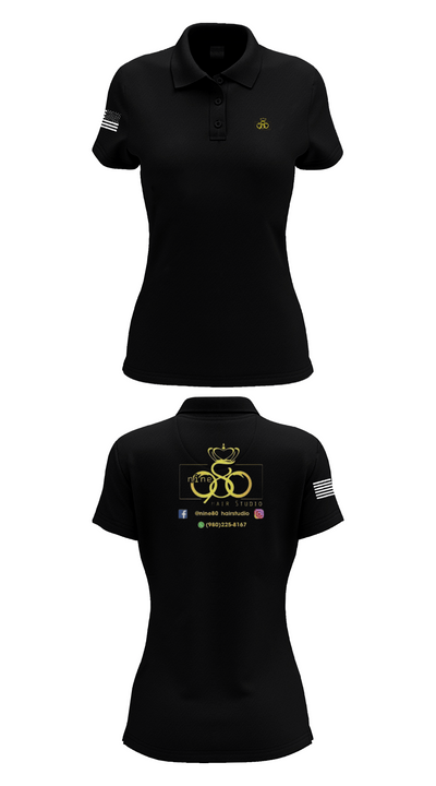 Nine80 78489102 Women's Short Sleeve Performance Polo  - 36