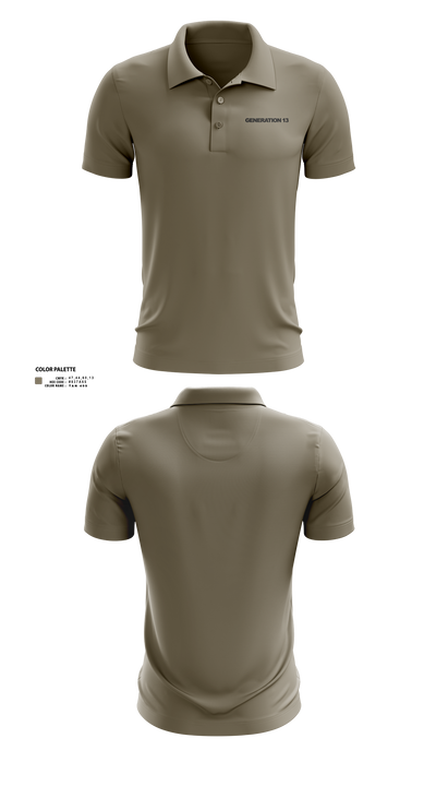 Generation 13 35612536 Short Sleeve Performance Polo - 1