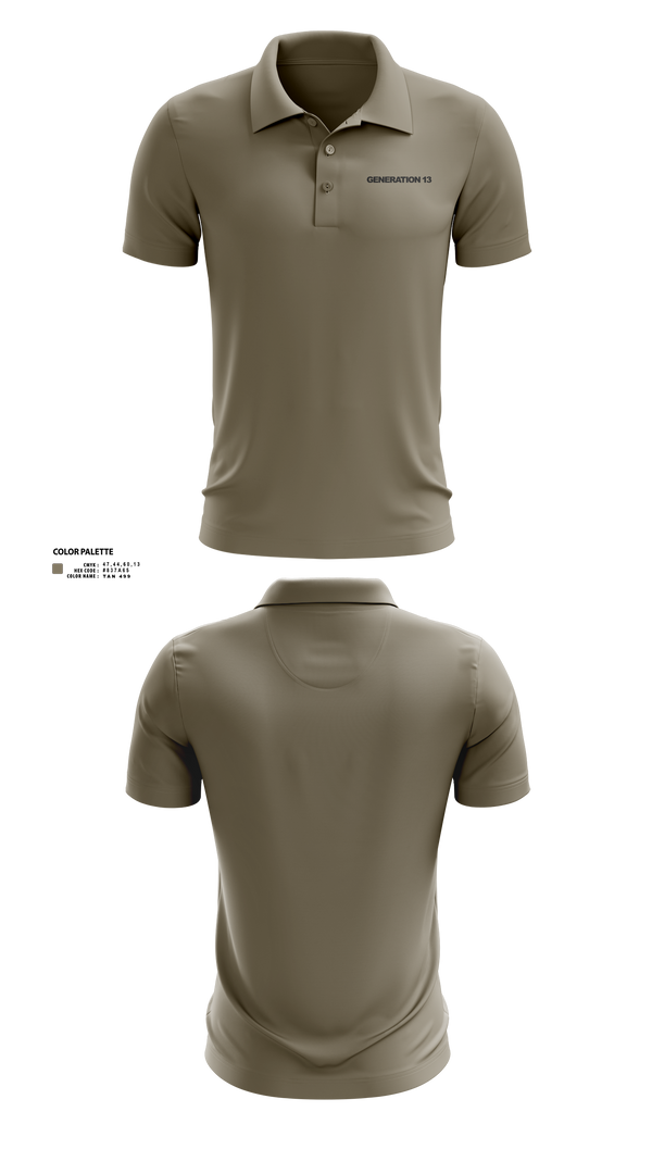 Short Sleeve Performance Polo, Generation 13, , Teamtime, Team time, sublimation, custom sports apparel, team uniforms, spirit wear, spiritwear, sports uniforms, custom shirts, team store, custom team store, fundraiser sports, apparel fundraiser