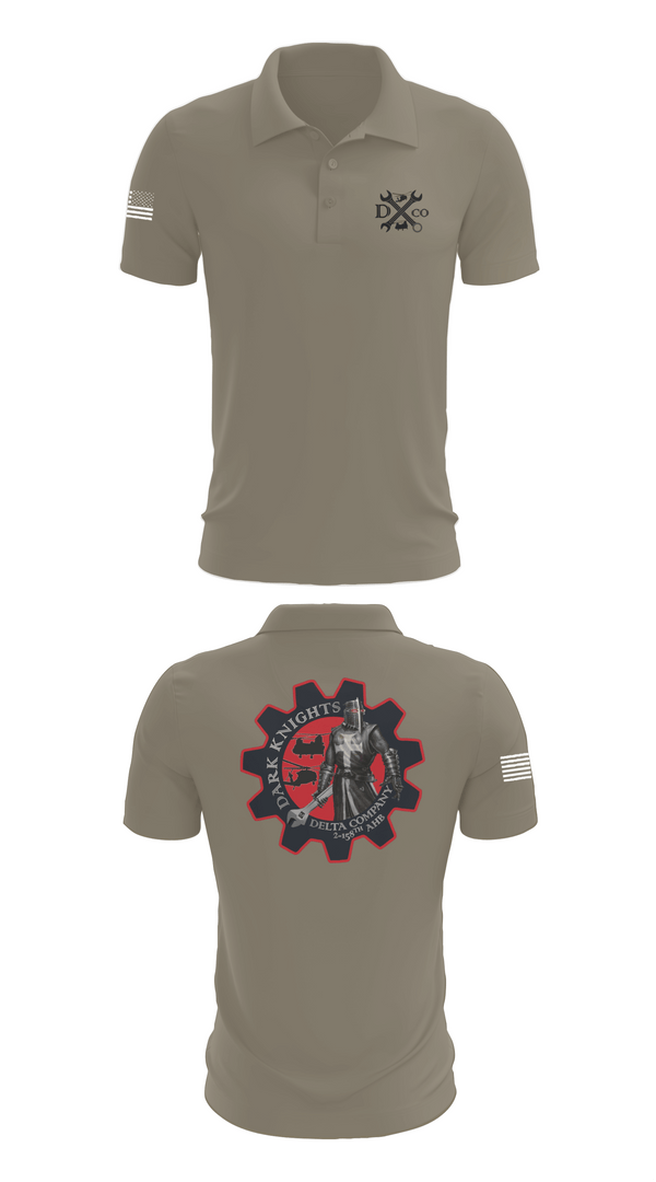 Short Sleeve Performance Polo, D Co. 2-158th AHB, , Teamtime, Team time, sublimation, custom sports apparel, team uniforms, spirit wear, spiritwear, sports uniforms, custom shirts, team store, custom team store, fundraiser sports, apparel fundraiser