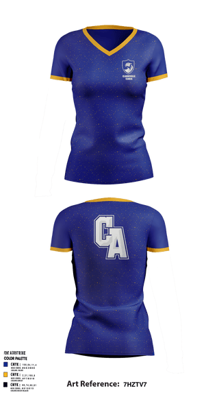 Womens Short Sleeve Vneck Shirt, Clarksville Academy Tennis, Tennis, Teamtime, Team time, sublimation, custom sports apparel, team uniforms, spirit wear, spiritwear, sports uniforms, custom shirts, team store, custom team store, fundraiser sports, apparel fundraiser