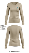 Grizzly Bay Area Women's Long Sleeve V-neck Shirt - 1
