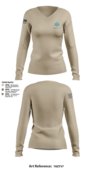Womens Long Sleeve Vneck Shirt, Grizzly bay area, , Teamtime, Team time, sublimation, custom sports apparel, team uniforms, spirit wear, spiritwear, sports uniforms, custom shirts, team store, custom team store, fundraiser sports, apparel fundraiser