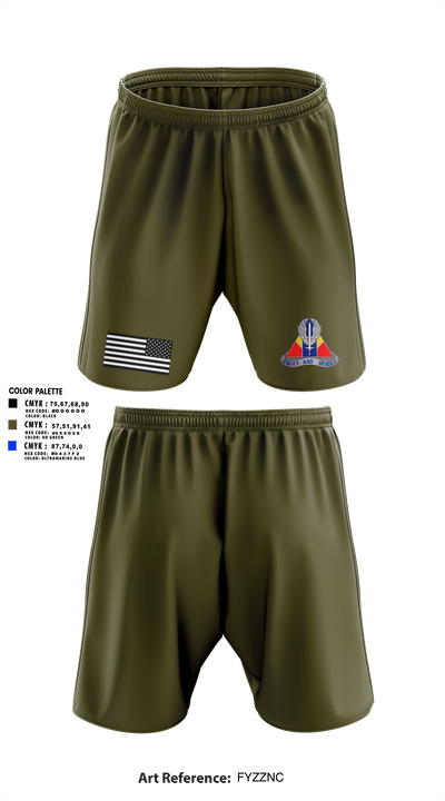 A Co, 2-13th Aviation Regiment 86069312 Athletic Shorts With Pockets - 17
