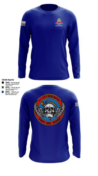 Long Sleeve Performance Shirt, A Co, 2-13th Aviation Regiment, , Teamtime, Team time, sublimation, custom sports apparel, team uniforms, spirit wear, spiritwear, sports uniforms, custom shirts, team store, custom team store, fundraiser sports, apparel fundraiser