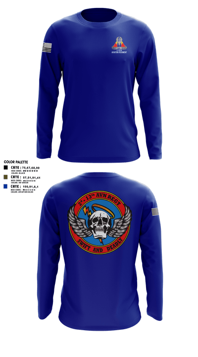 A Co, 2-13th Aviation Regiment 86069312 Long Sleeve Performance Shirt 15
