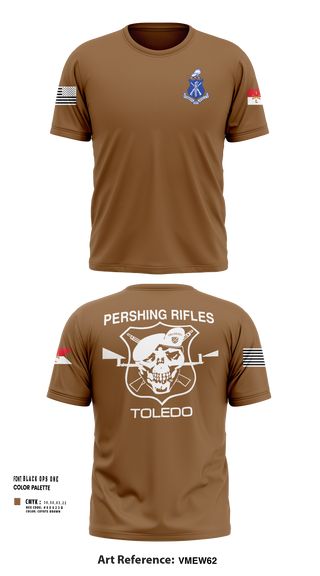 Short Sleeve Performance Shirt, Pershing Rifles Troop L-1, , Teamtime, Team time, sublimation, custom sports apparel, team uniforms, spirit wear, spiritwear, sports uniforms, custom shirts, team store, custom team store, fundraiser sports, apparel fundraiser
